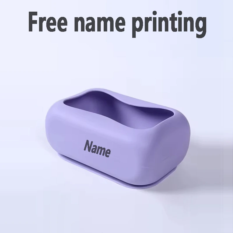 Suction cup tissue box silicone free printing name creative bedroom coffee table suction napkins storage box personalized custom