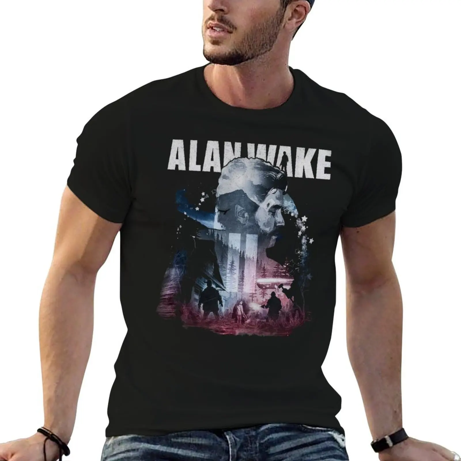 

Alan Wake T-Shirt essential t shirt funny t shirts man T-Shirt
