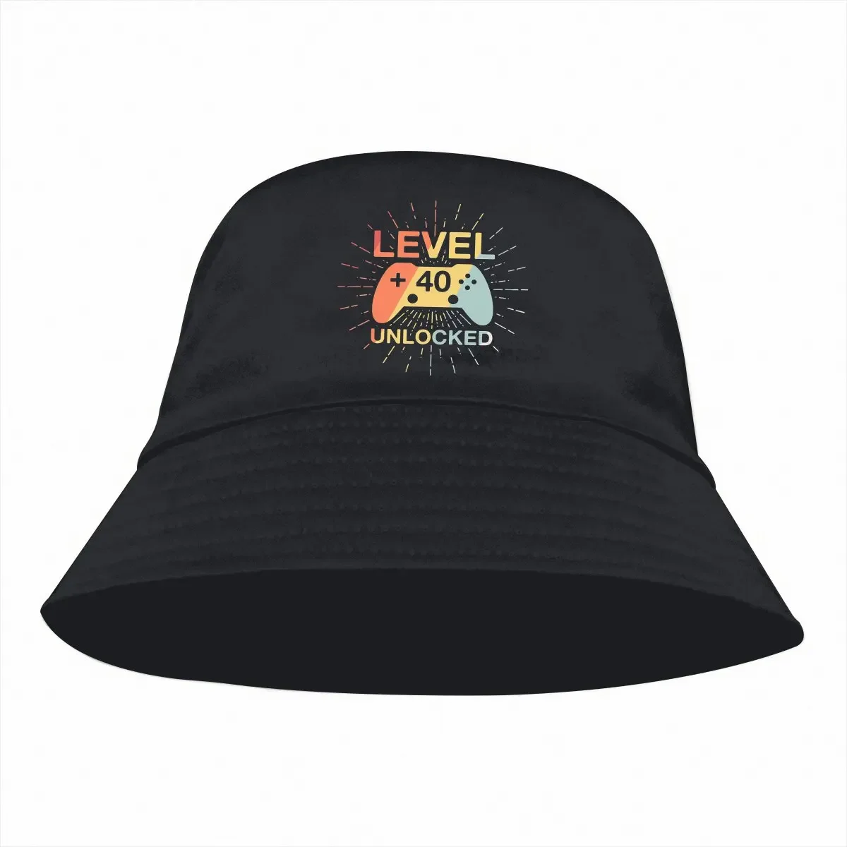 Level 40 Unlocked Unisex Bucket Hats 1981 Hip Hop Fishing Sun Cap Fashion Style Designed