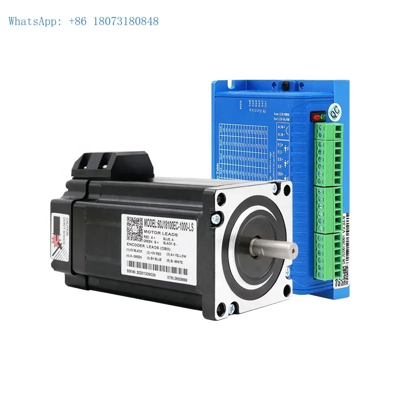 60J18100EC-1000-LS+2HSS57 2 phase closed step servo motor and driver for CNC Laser and 3D printer