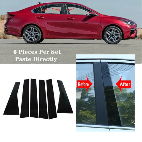 Наклейка на стойку автомобиля для Kia Forte Sedan K3 Cerato 2019 2020 2021 2022 2023