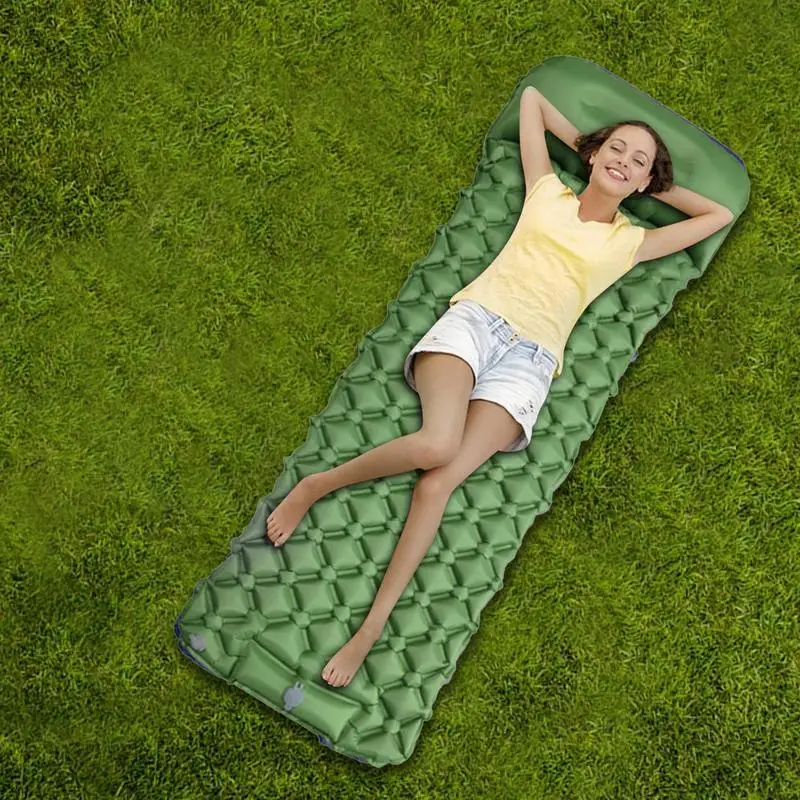 

Inflatable Camping Pad Blow Up Camping Air Mattress Waterproof Sleeping Pad Camping Pads Portable Mattres For Camping