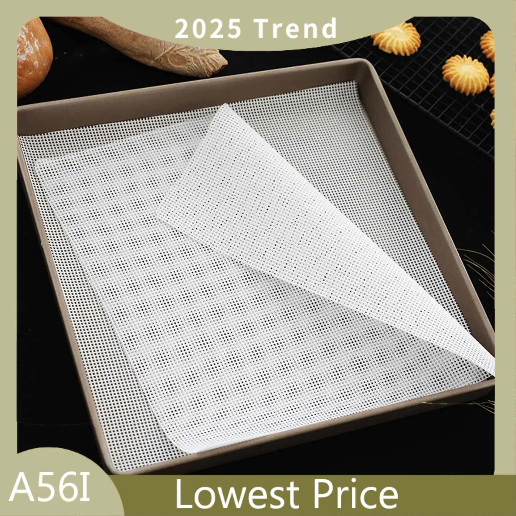 ABDD 10PCS Non Stick Silicone Dehydrator Sheets, 14 X 14 Inch Bread Silicone Screen Mesh Mat For Fruit Dryer Dumpling