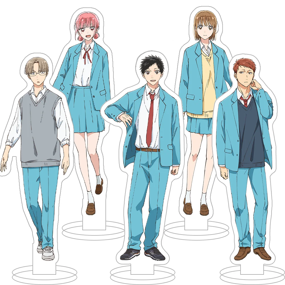 Boîte bleue Taiki Inomata Chinatsu Kano Hina Ch?no Kyo Kasahara Kengo Hary? Ry?suke Nishida, support en acrylique, décor de bureau, produits anime Boîte bleue Taiki Inomata Chinatsu Kano Hina Ch?no Kyo Kasahara Kengo Hary? Ry?suke Nishida, support en acrylique, décor de bureau, produits anime