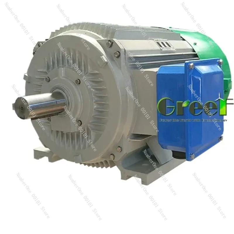 Alternator Magnet permanen Rpm rendah 20 kw-200 kW, Generator magnetik energi bebas