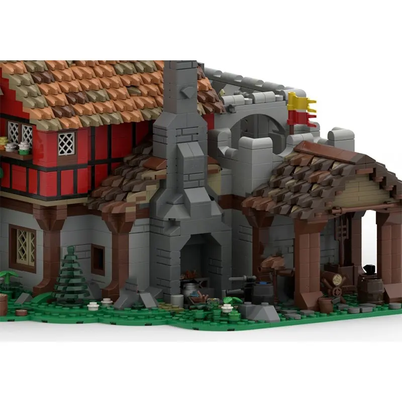 

Spot MOC-2956pcs Medieval Castle Small Particle Assembly Building Blocks Puzzle Toy Model Gift Set Ornament