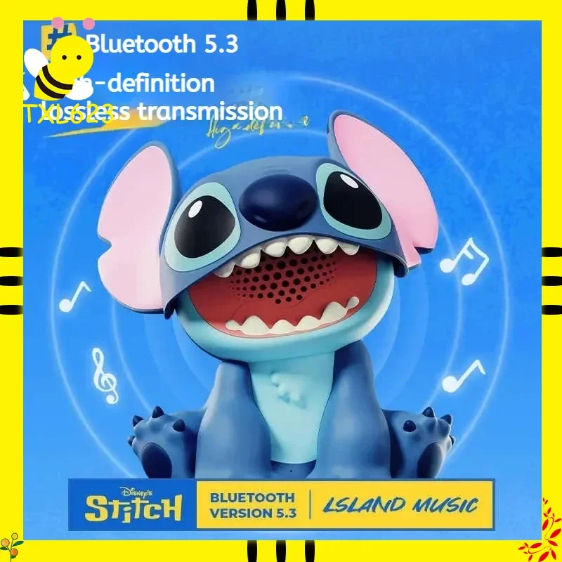 

Cute Desktop Stitch Bluetooth Speaker - High Sound Quality Decorative Gift for Girls & Friends Birthday Anime Themed Toy Figure