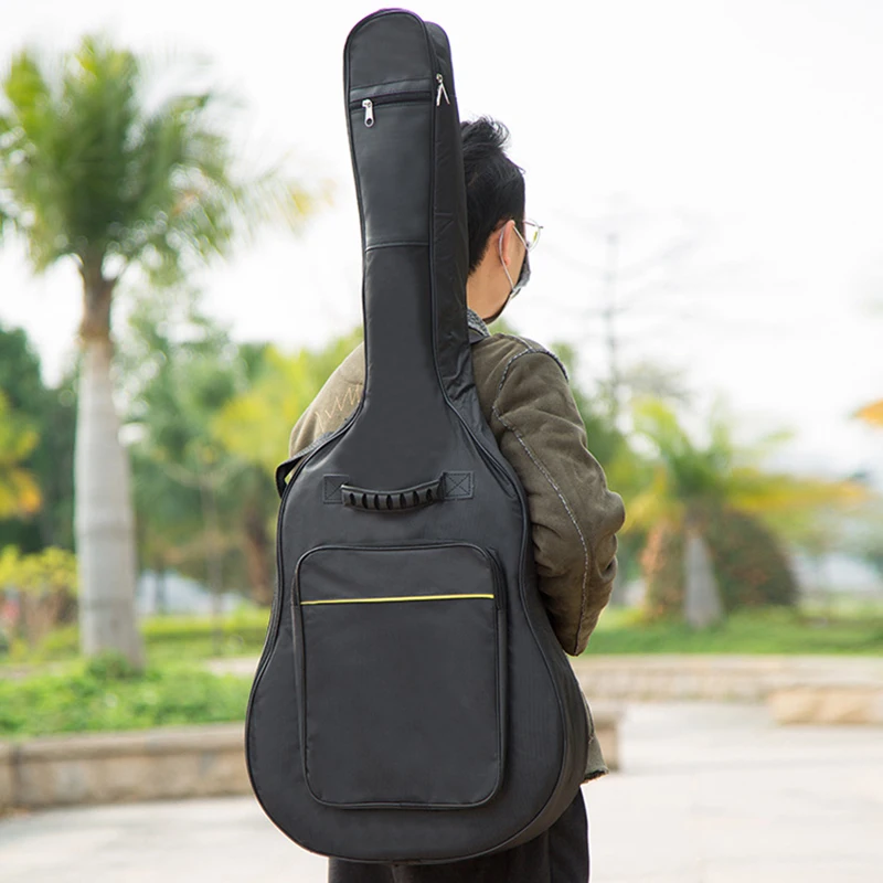 Acoustic Guitar Gig Bag 38/39/41 Inch 0.25 Inch Sponge Padding Water Resistent Dual Adjustable Shoulder Strap Guitar Case