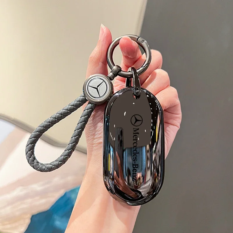 Car Key Case Cover Shell Protector For Mercedes Benz 2021 C /S Class W223 W206 S350L S400L S450L S500L Accessories