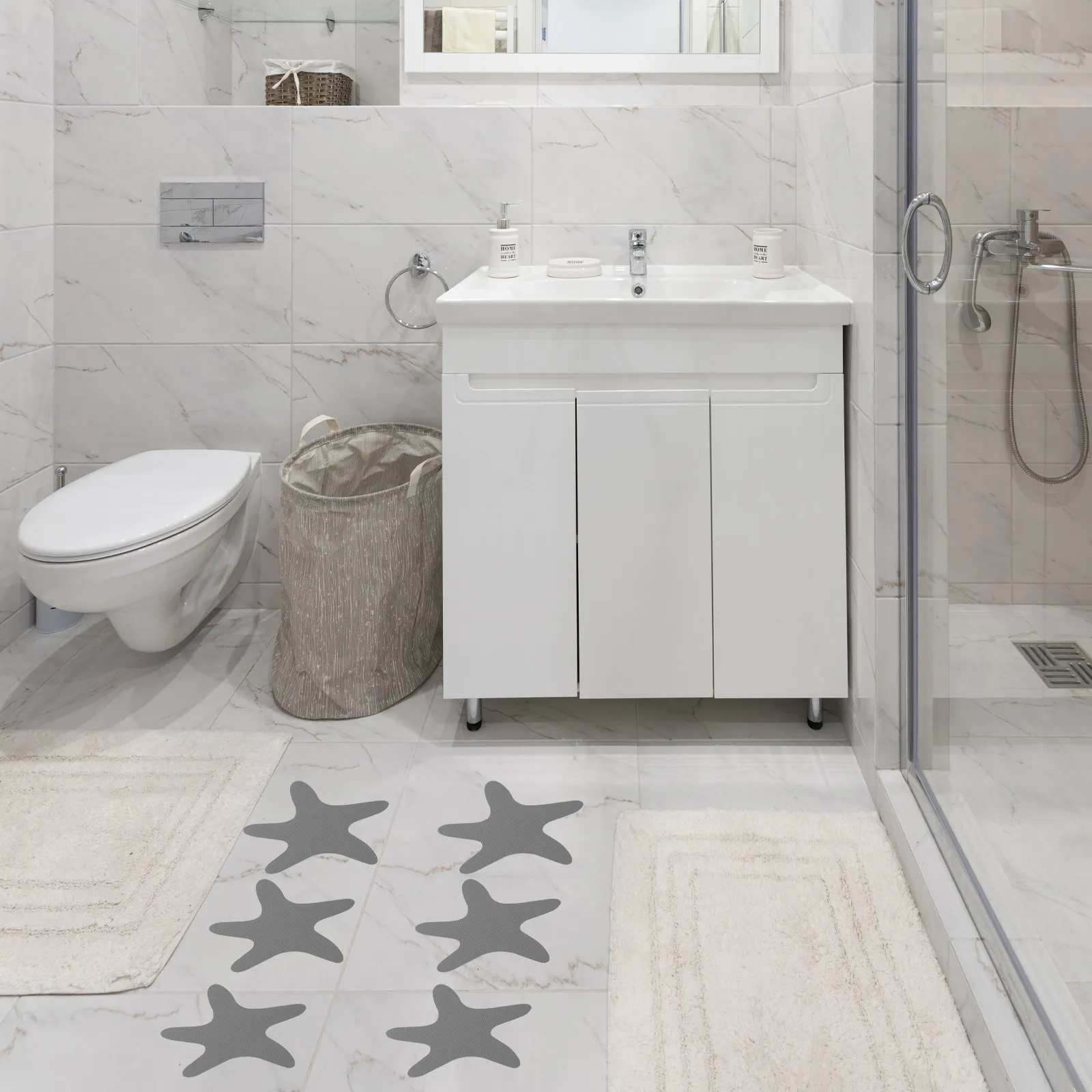 1Set Waterproof Anti-Slip Stickers for Bathtub Shower Floor Stairs Treads Swimming Pool Peva Adhesive Non-Skid Bathroom Safety