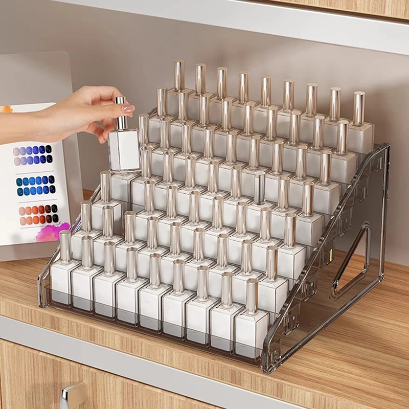 エッセンシャルオイルオーガナイザー収納ディスプレイ 3/4/5/6/7 層マニキュアディスプレイスタンド高級化粧品ディスプレイラックホルダージュエリー