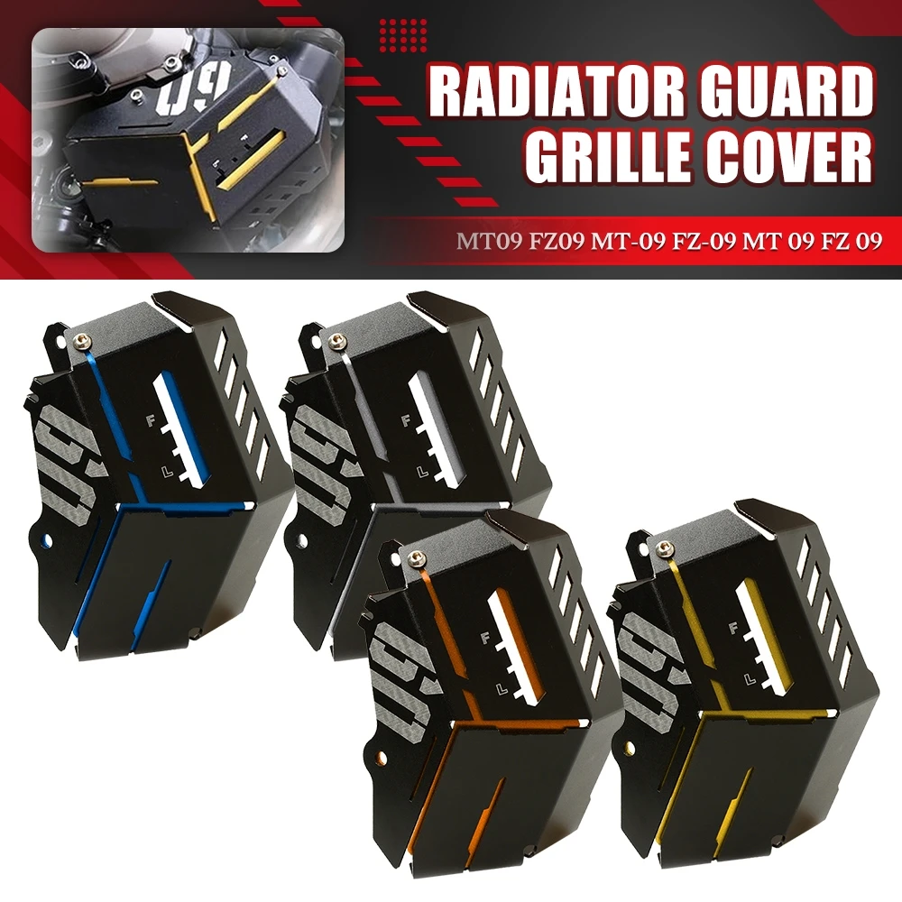 FOR YAMAHA MT-09 MT09 FZ-09 FZ09 2014 2015 2016 -2023 2024 2025 Motorcycle Hole Type Water Radiator Guard Cooler protector Cover