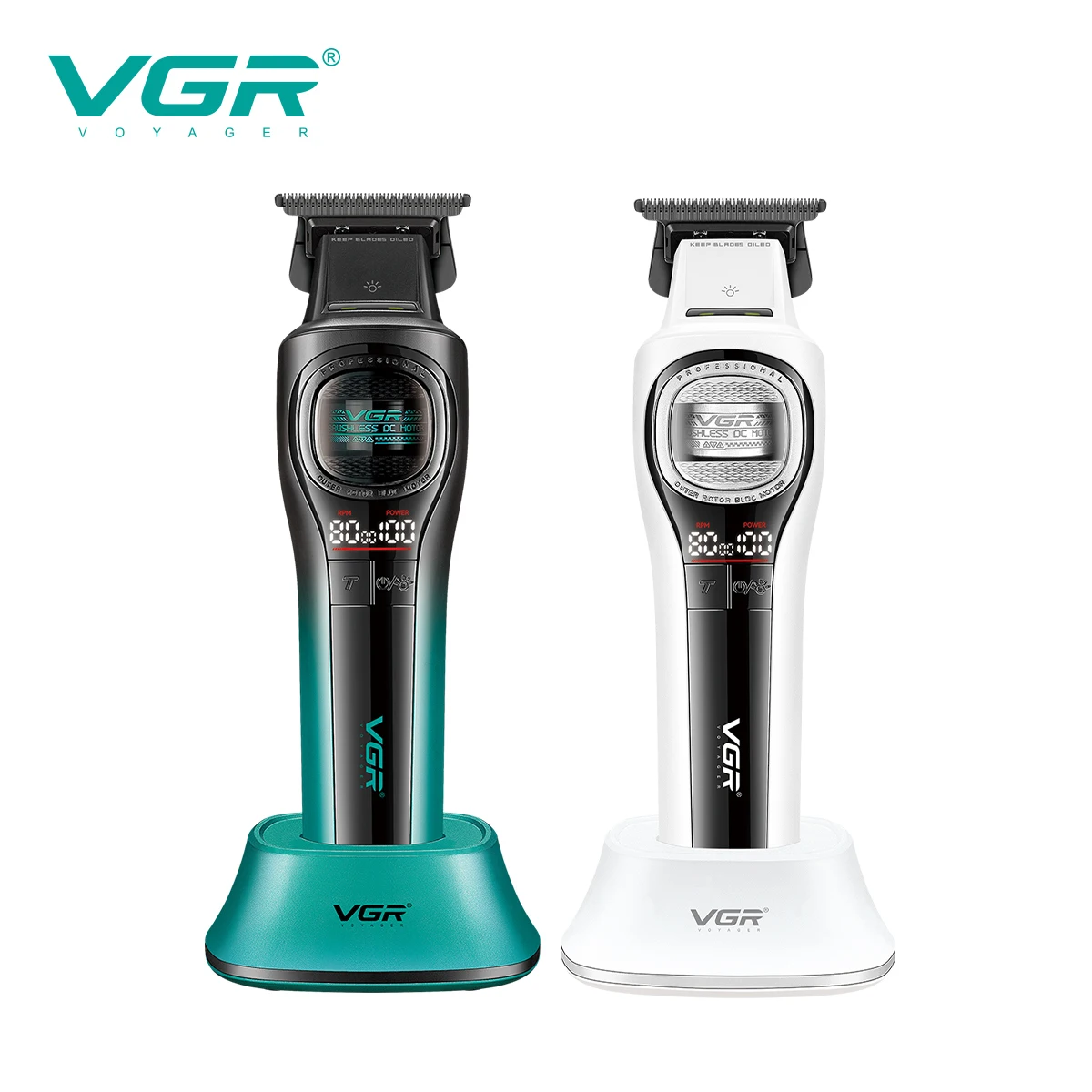 vgr-v-888t-professional-electric-hair-clipper-for-men-high-end-8000-rpm-hair-trimmer-with-base-precision-electric-push-clipper