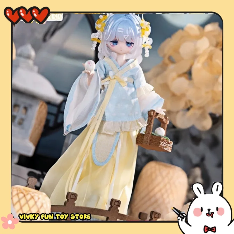 Come4free 1/8 Bjd Ob11 Doll Clothes Dress Set Coat Skirt Sachet Light Yellow and Sky Blue set Genuine In stock