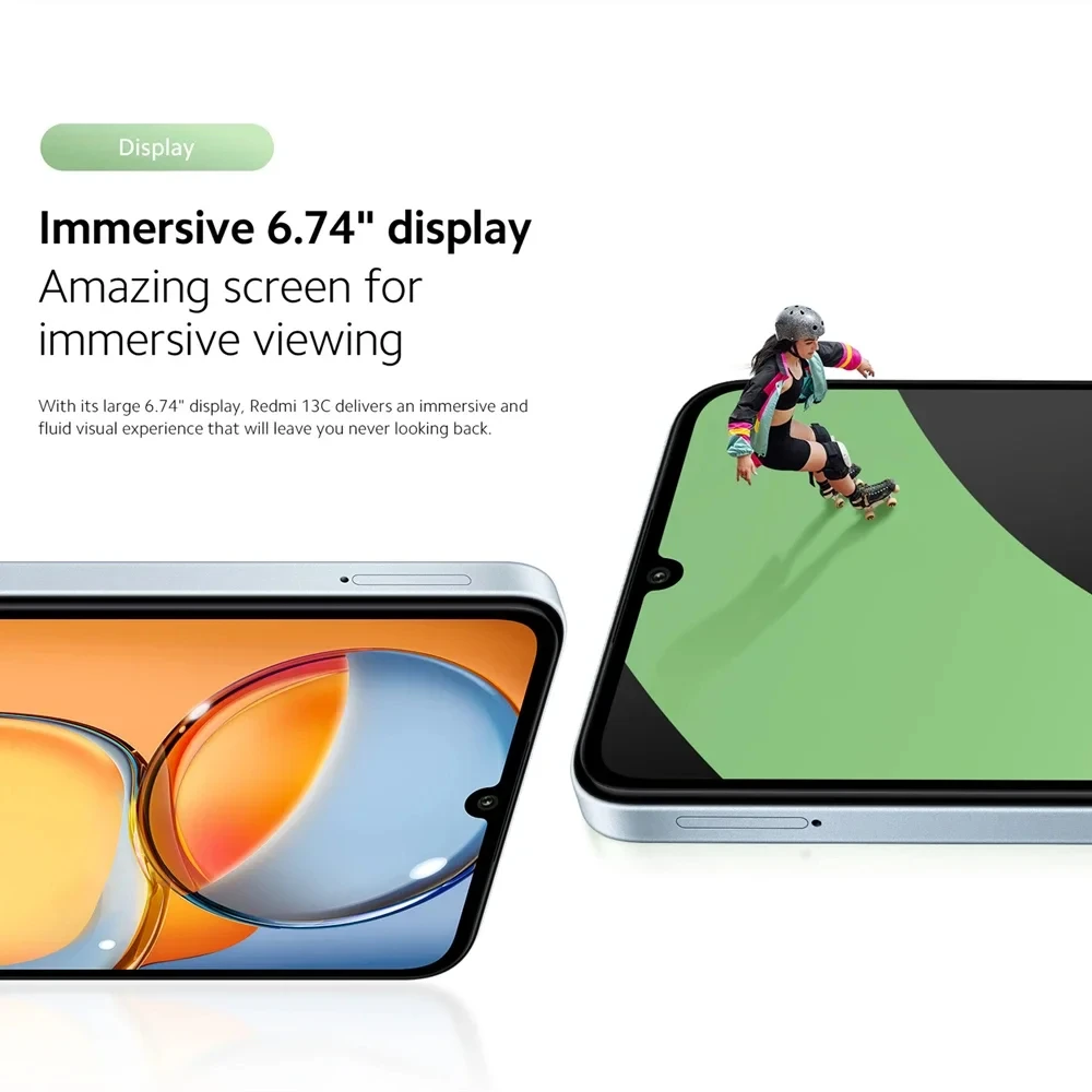 Versi Global Xiaomi Redmi 13C MIUI 14 ponsel pintar MTK Helio G85 Octacore 50MP kamera 5000mAh 90Hz 6.74 "Tampilan