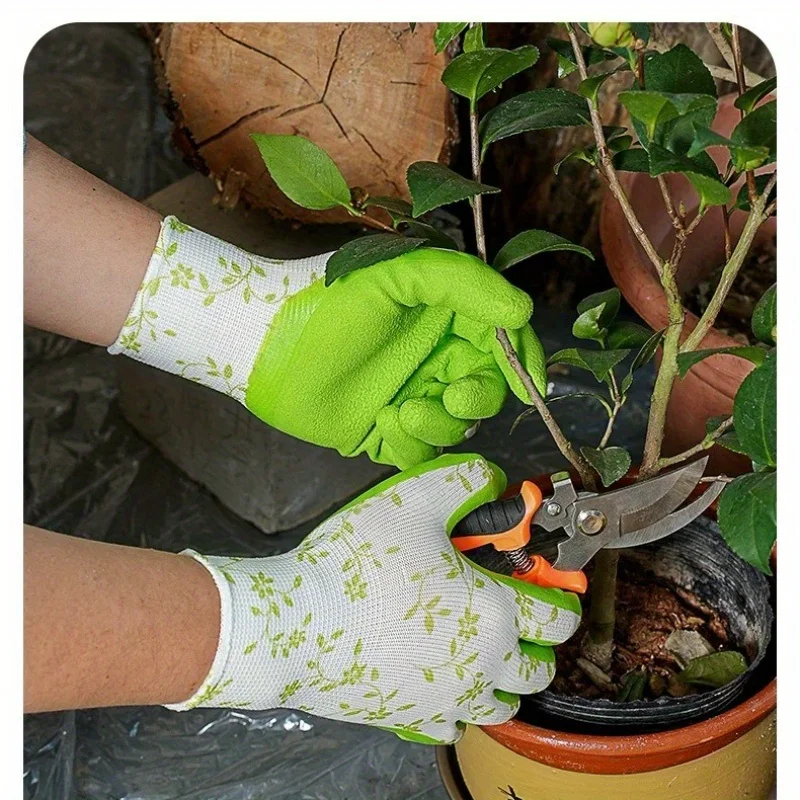 4 шт. [2 пары] перчатки с покрытием для ладони, нейлоновые перчатки, перчатки с принтом, всесезонные перчатки, универсальные перчатки.