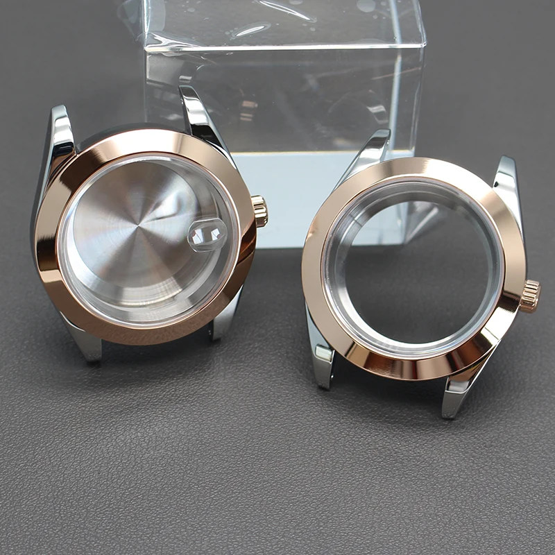 36mm/40mm Men Watch Case Stainless Steel Parts For Seiko NH34 NH35 NH36 Miyota 8215 Movement 28.5mm Dial  Sapphire Glas Air King