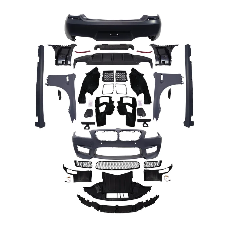 

Оптовая продажа комплекта кузова из полипропиленового материала, автомобильные аксессуары для BM-W 6 серии F06 F12 F13 M6, передний бампер, задний бампер, боковые юбки, комплект кузова