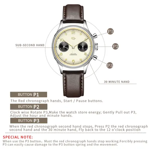 10 best sales 38 mm kronograf - №10