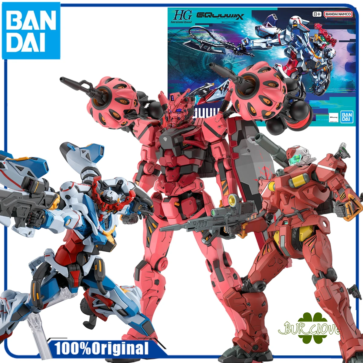 

BANDAI ORIGINAL HG MSGG REGULAR EDITION 01 GQUUUUUUX Anime Action Figure Assembly Model Toys Collectible Model Ornaments Gifts