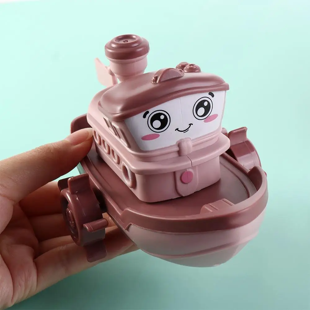 Ship Game Bath Playing Toys Birthday Gifts Swimming Beach Game Cartoon Ship  Wind Up  Clockwork Boat Baby Bath Toys