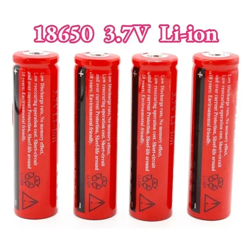 2024 NEW 18650 Lithium Battery 3.7 V Volt 6800mah 18650 Li-Ion Battery Lithium Batteries for Power Bank Flashlight Etc