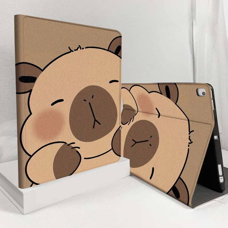 Cartoon Fun Capybara For Samsung Galaxy Tab S11 S10 S9 S8 S7 S6 A11 A9 A8 A7 Lite FE Plus Inch Tablet Case Soft