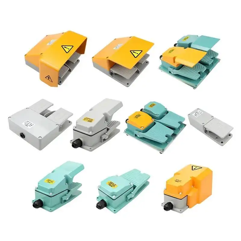 Interruptor de pie de Metal controlador de pedal interruptor de pedal de cizalla TFS-302 TFS-402 15A 250V
