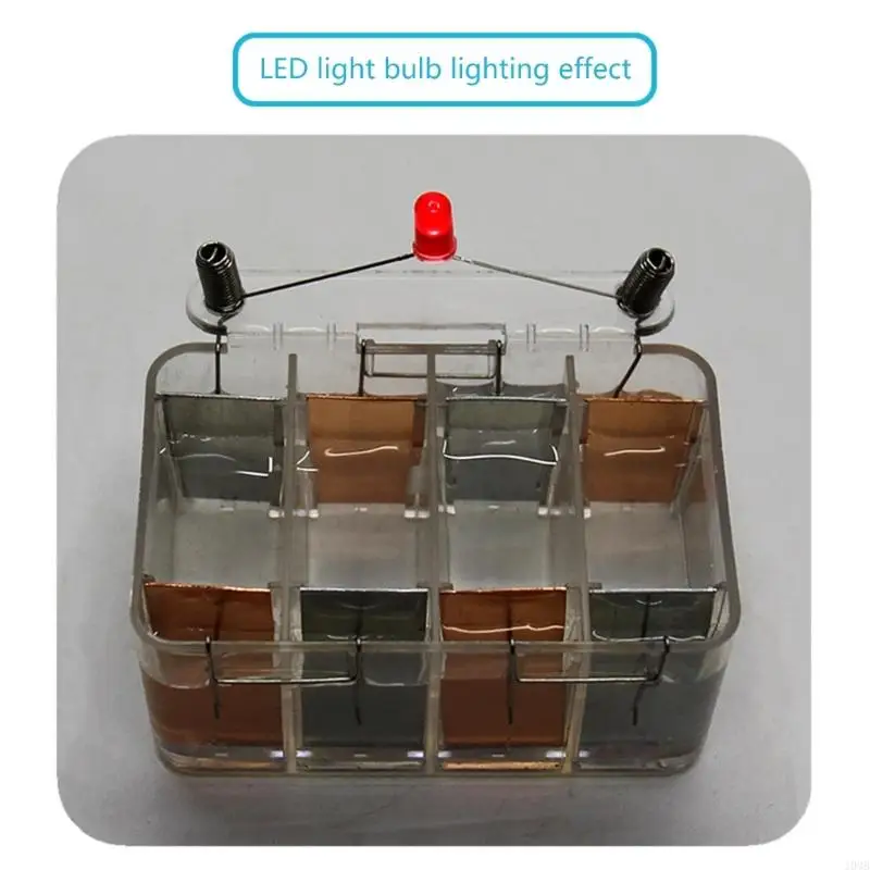 Educational Saltwater Battery Science Experiment Device for Classroom Labs Demonstrating Experiment on Power Generation