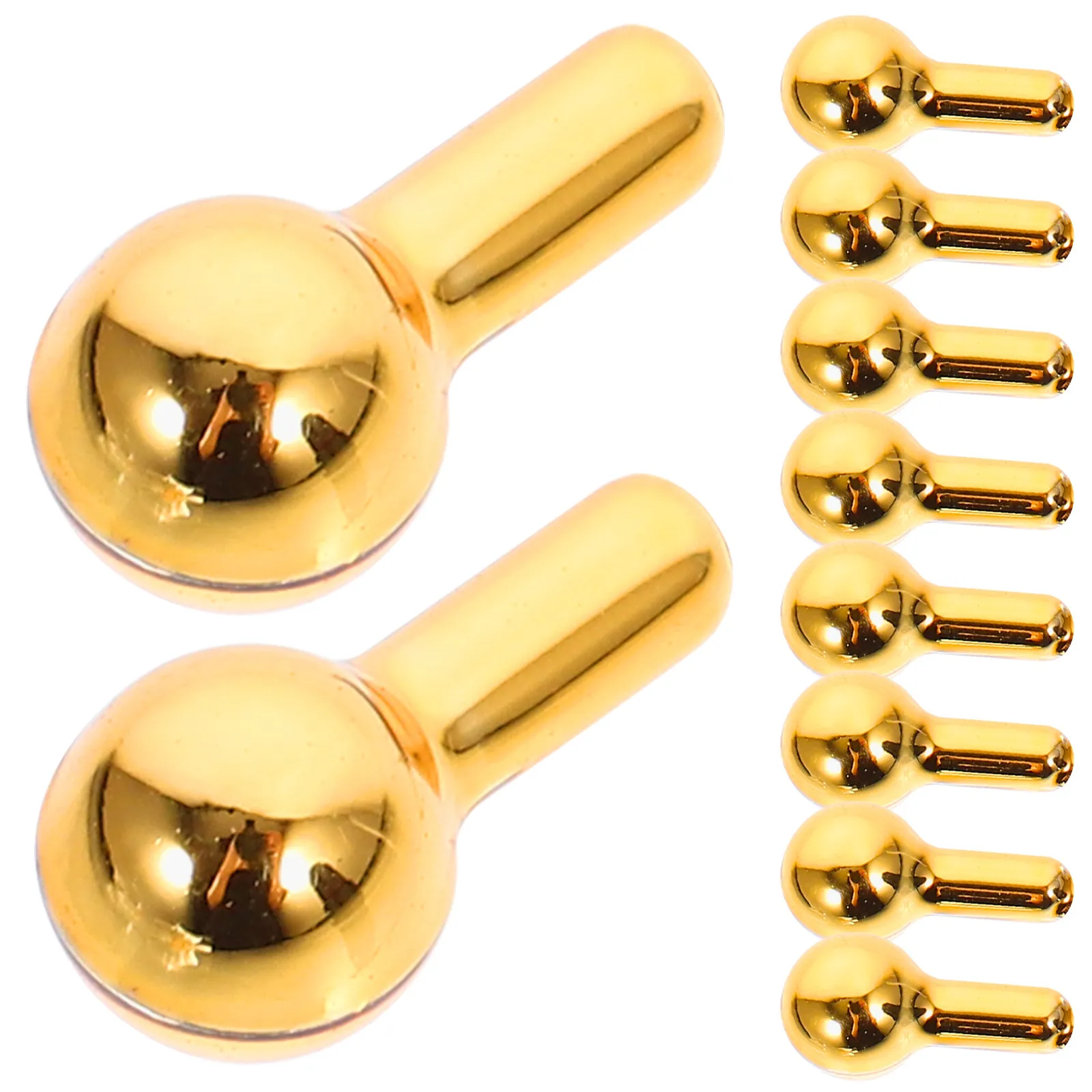 

10Pcs 1 12 Scale Gold Miniature Knobs DIY Mini Furniture Handles Cabinet Drawer Door Accessories for Dollhouse