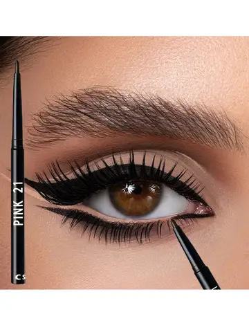 2pcs Waterproof & Sweat-Proof Black Eyeliner Pencils - Long-LastingSmudge-Proof for Bold Eye Makeup, Easy Glide Formula for Perf