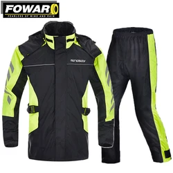 Off Road Cycling Night Reflective And Anti Slip Integrated Raincoat Motorcycle Riding Waterproof Split Raincoat