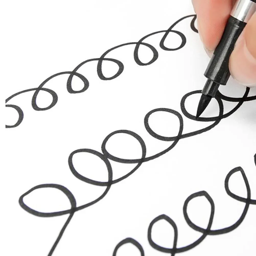 4Pcs Chinese Brush Pens Set Size L for Calligraphy Kanji Watercolor Art Fine Medium Lettering Japanese Brush