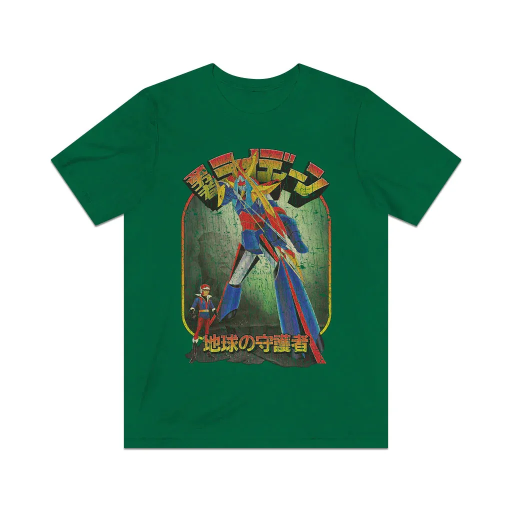 Brave Raideen Defender of The Earth 1975 T-shirt vintage pour hommes