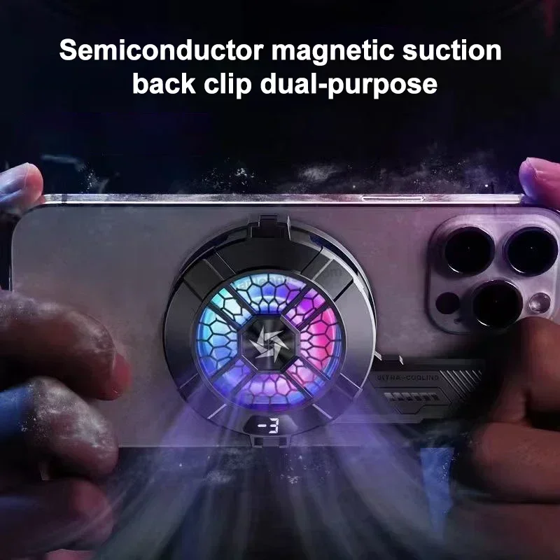 SL33 Advanced Thermoelectric Phone Cooler with Peltier Semiconductor Technology, Magnetic and Clip-on for iPhone/Android