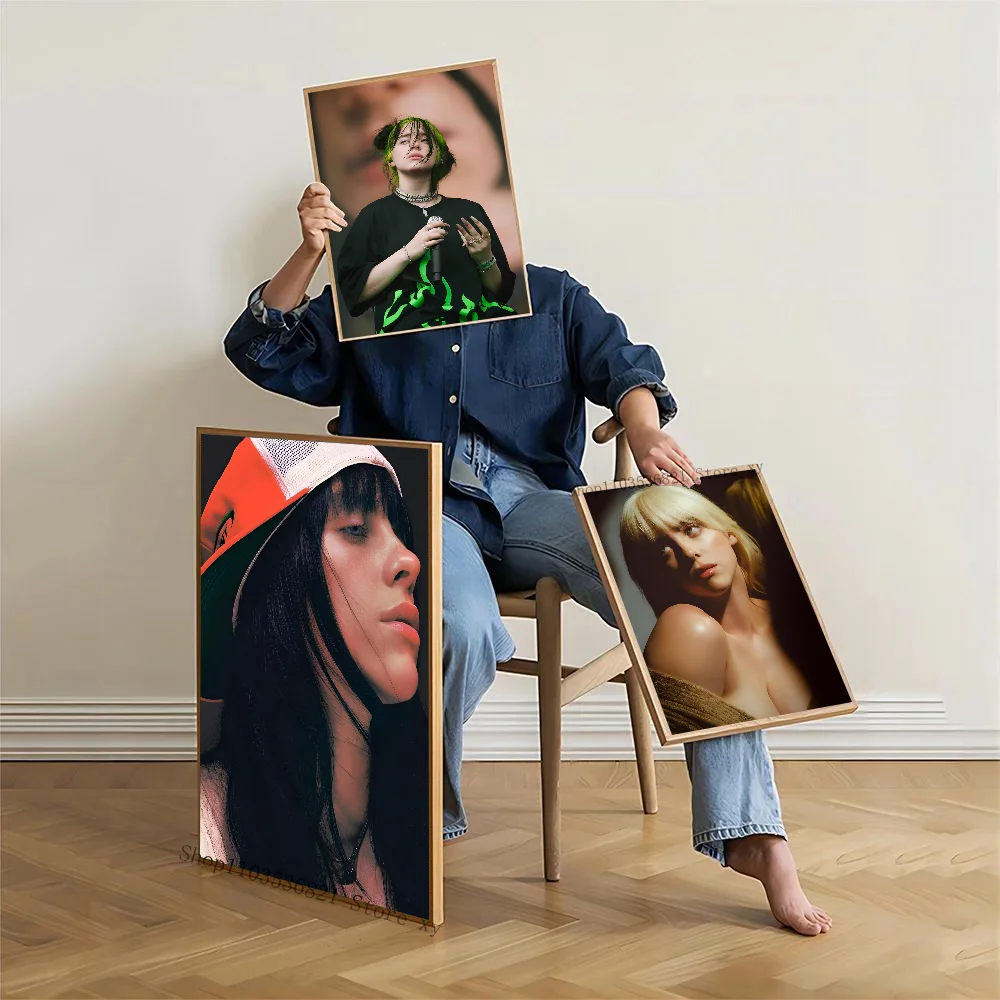 1 قطعة المغني الشهير بي بيلي المغني المشارك ورقة غرفة المعيشة المنزلي مدخل بار مطعم الفن