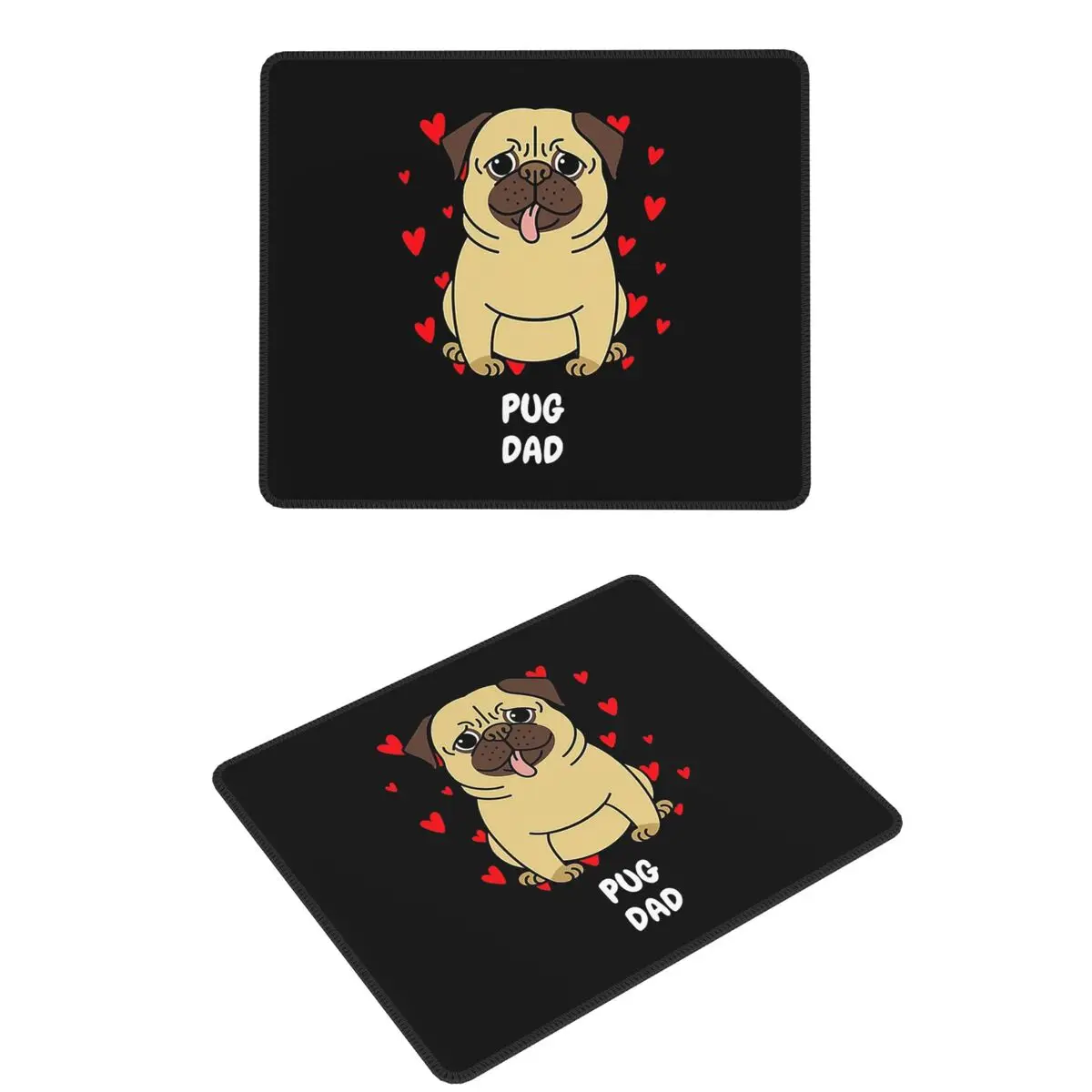 

Коврик для мыши Pug Dad, коврик для компьютерной клавиатуры, коврик для мыши, геймерский коврик для ноутбука, офисные коврики для стола
