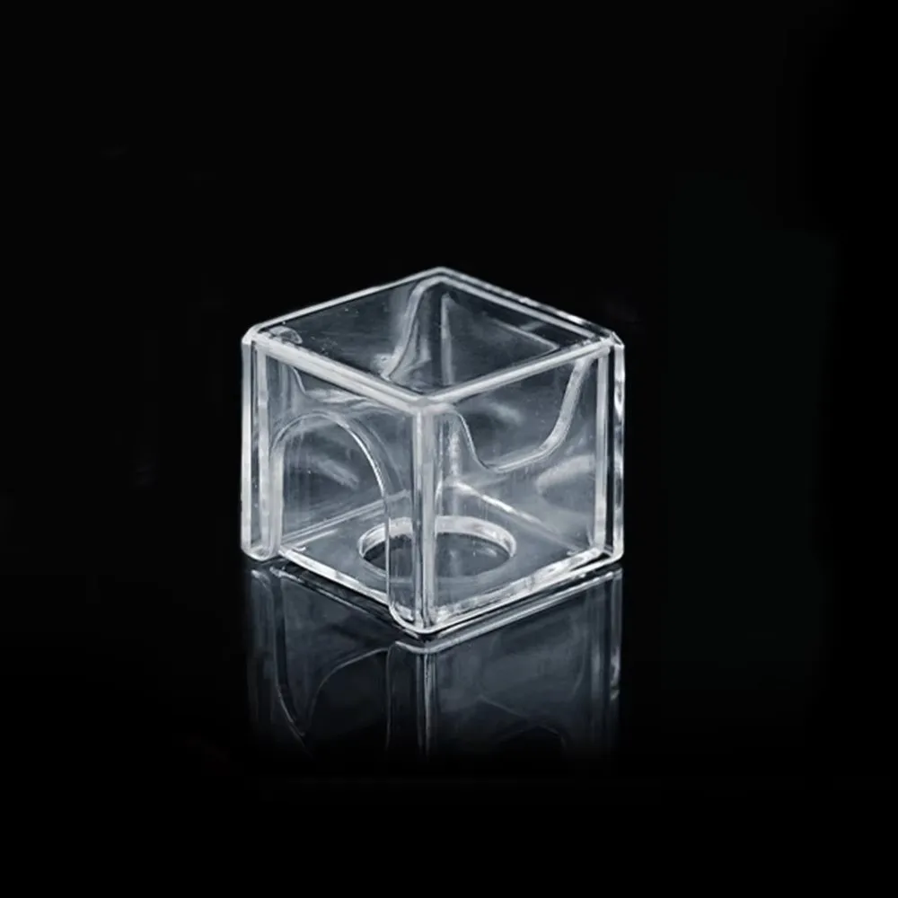 

Plastic Billiard Chalk Storage Box Transparent 1/2 Grids Billiard Powder Box Moisture-proof Acrylic Box Billiard Accessories