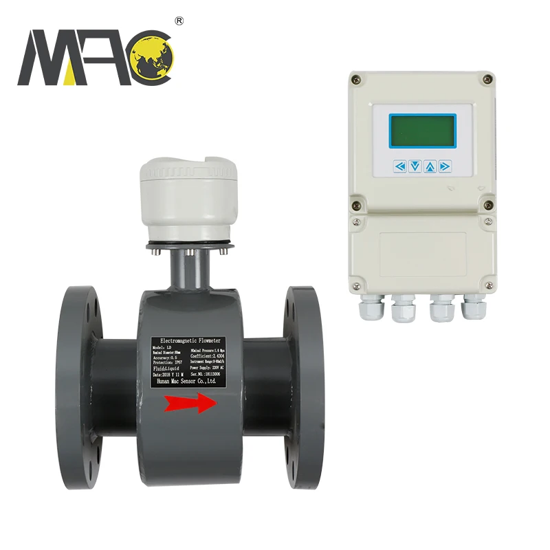 Macsensor Digital Water Flow Meter 3 inch DN150 Electromagnetic  meter 50mm