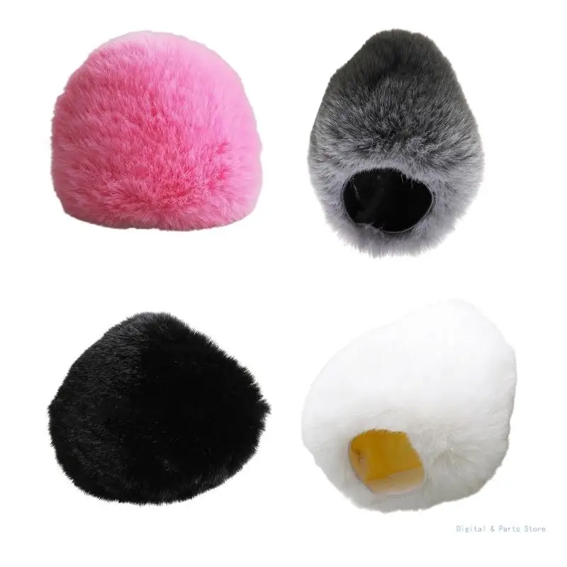 

M17F Microphone Windshield Windscreen Noise Cancelling, Plush Furry Cover for Podcasting and Streaming Microphone Sleeve