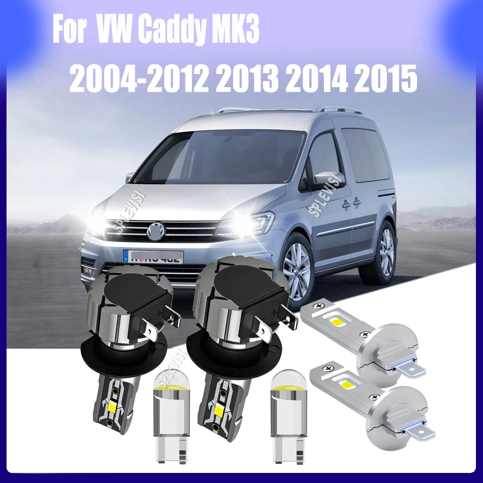 

H1 477 499 LED Headlight No Dark Spots, All-Weather Performance For VW Caddy MK3 2004 2005 2006 2007 2008 2009 2010 2011-2015