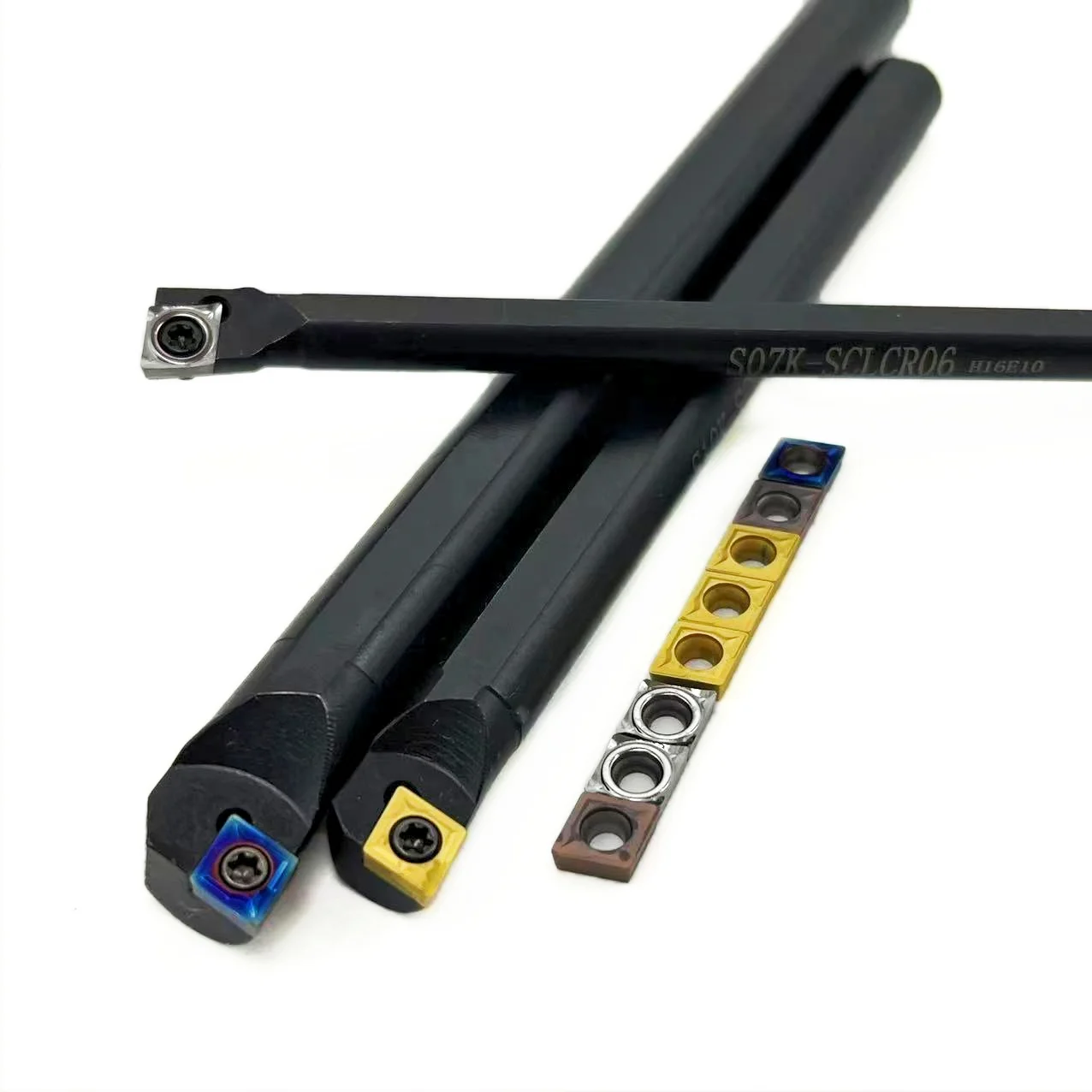 CCMT060204 For SCLCR06 S08K-SCLCR06 S12M-SCLCR06 S16Q-SCLCR06 Internal Turning Tool Holder Carbide Inserts Lathe Cutting Tools