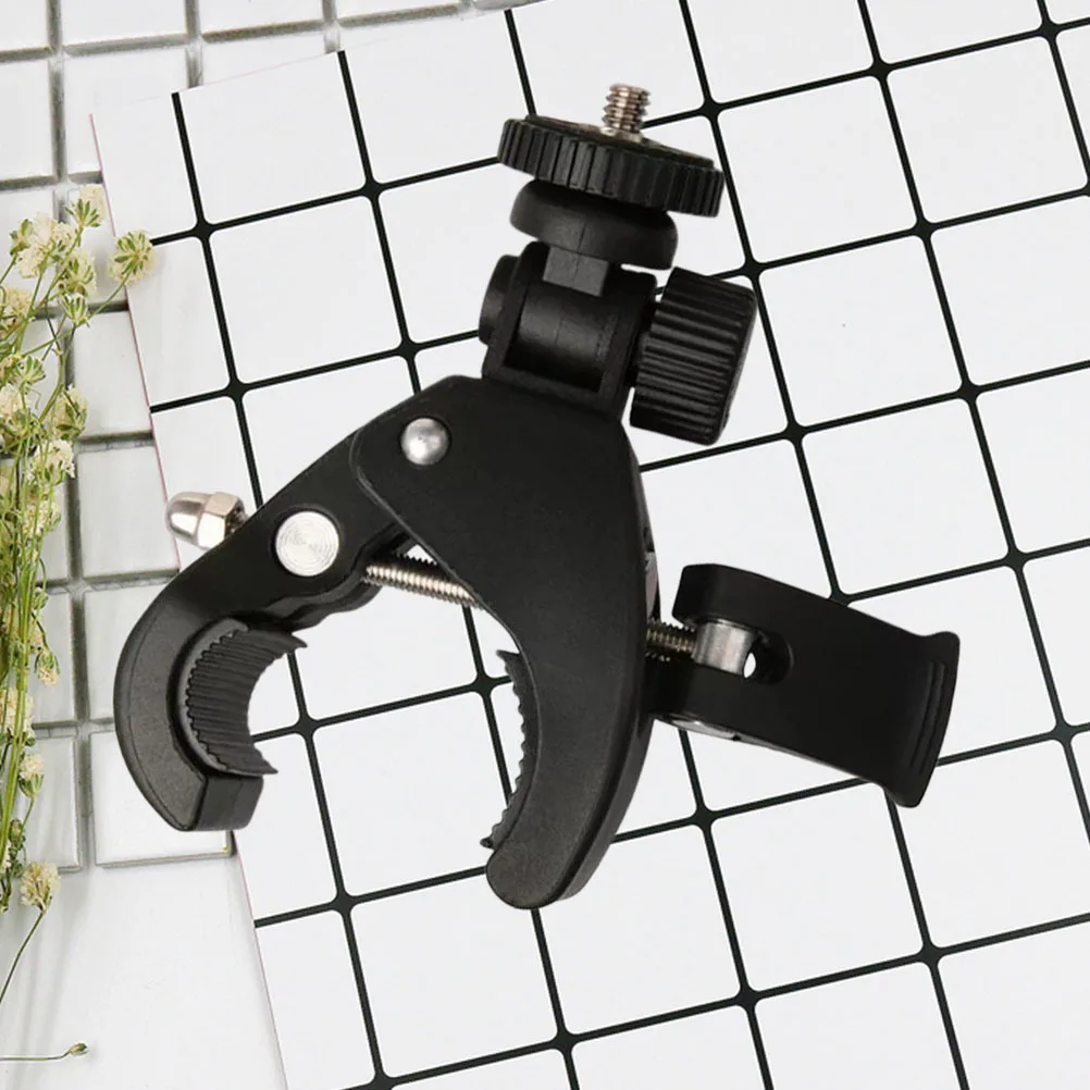 1pc Phone Clamp Mount For Smartphone With Or Without Case Anti-Slip Compact Travel-Friendly Multi-Angle Cell Phone Holder