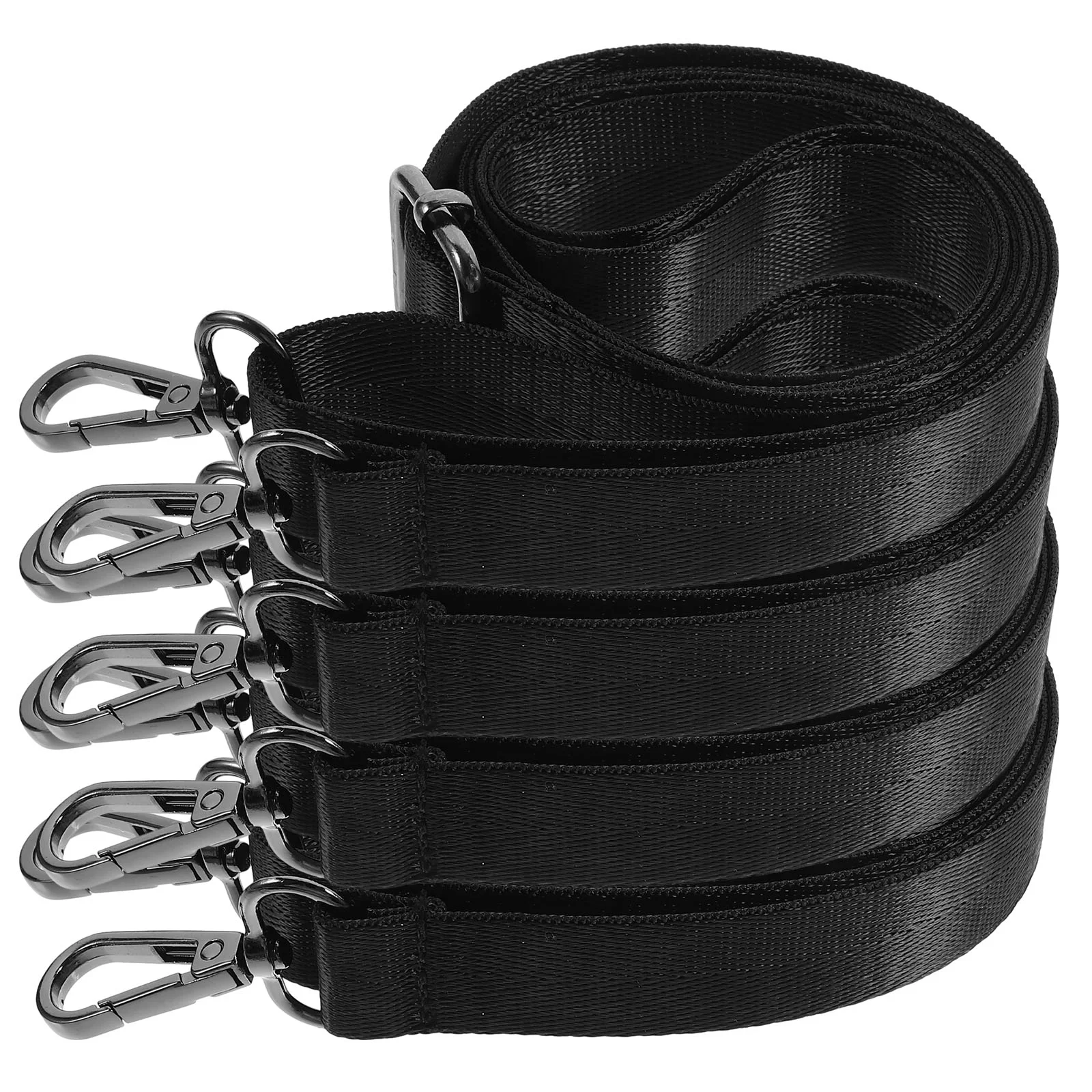 Sangles de couverture élastiques en nylon noir, fournitures pour chevaux, ceinture pour les jambes, 4 pièces