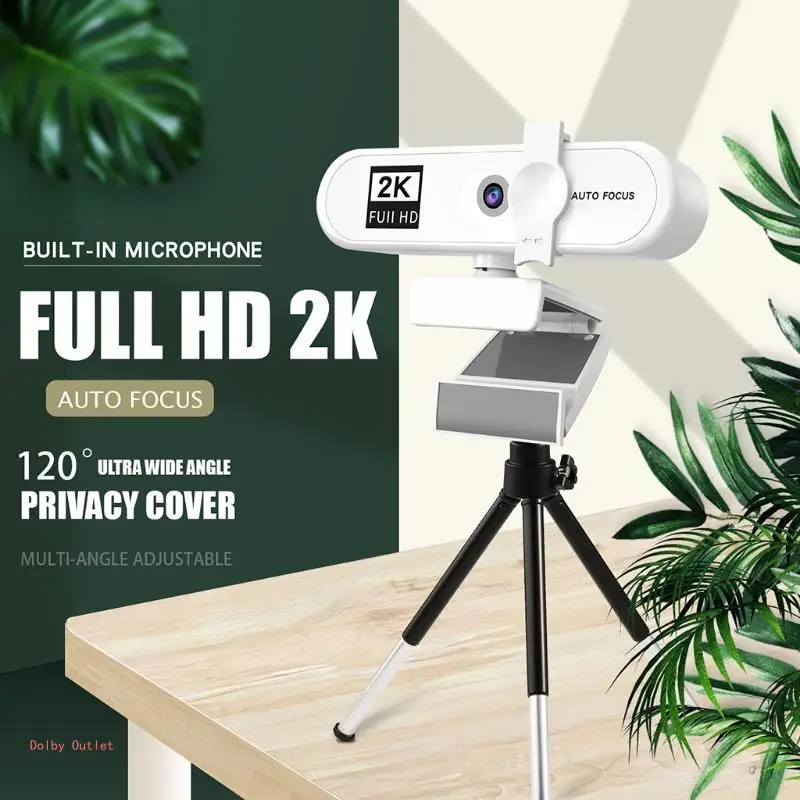 4K PC conferencia PC Webcam Autofocus USB cámara Web portátil de escritorio para reuniones de oficina en casa con micrófono 1080P HD Web Cam