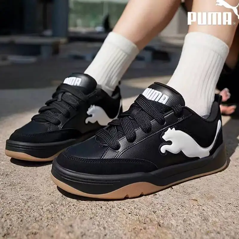Hot PUMA Unisex Park Lifestyle SD Low-Top Black Bread Shoes Skate Sneakers 395022-01