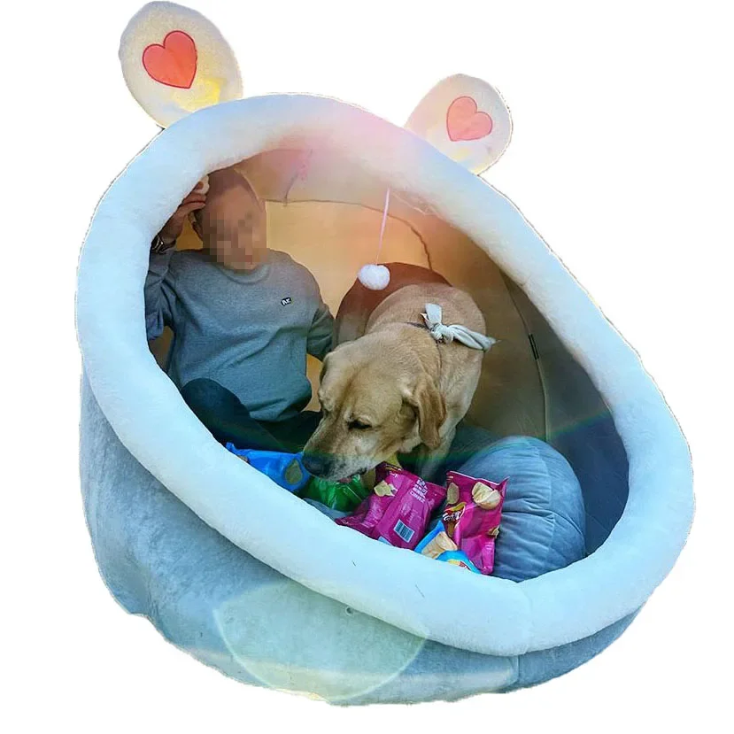 2024 Cute Giant Human Dog Bed For People Adults Giant Human Sized Dog Bed House With Removable Mat Large Dog Pet House Indoor