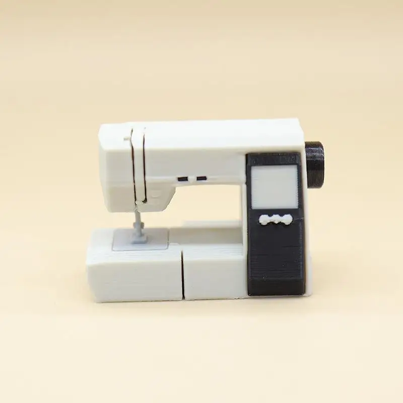 /Kb/Sewing Machine PLA Dollhouse Miniature Sewing Machine Good Texture Vintage Beautiful For Decoration Dollhouse