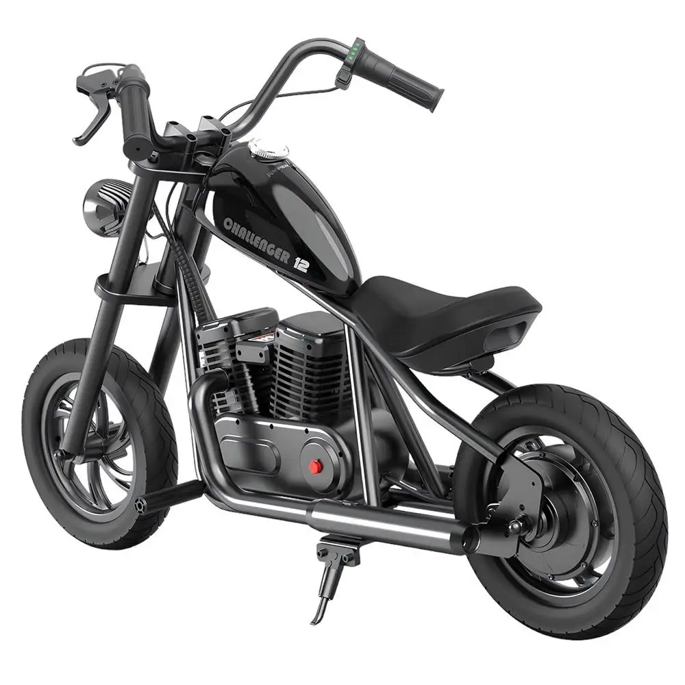 HYPER GOGO Cruiser 12 elektryczny motocykl Chopper dla dzieci 24V 5.2Ah 160W, rower dziecięcy z oponami 12 \'x 3\', 12KM górny zasięg