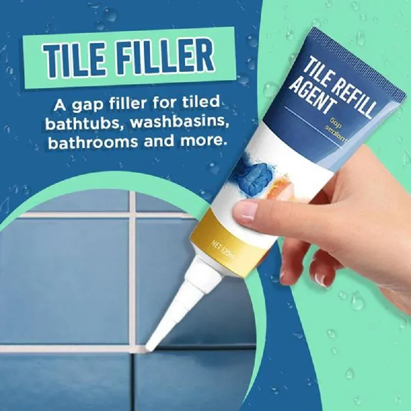 ZEXEF 20/120ml Waterproof and Mildew-proof Adhesive Tile Sealer Cracks Floor Grout Silicone Pen Repair Bathroom Pool Ceramic